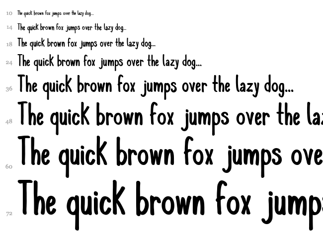 Komix Con font waterfall